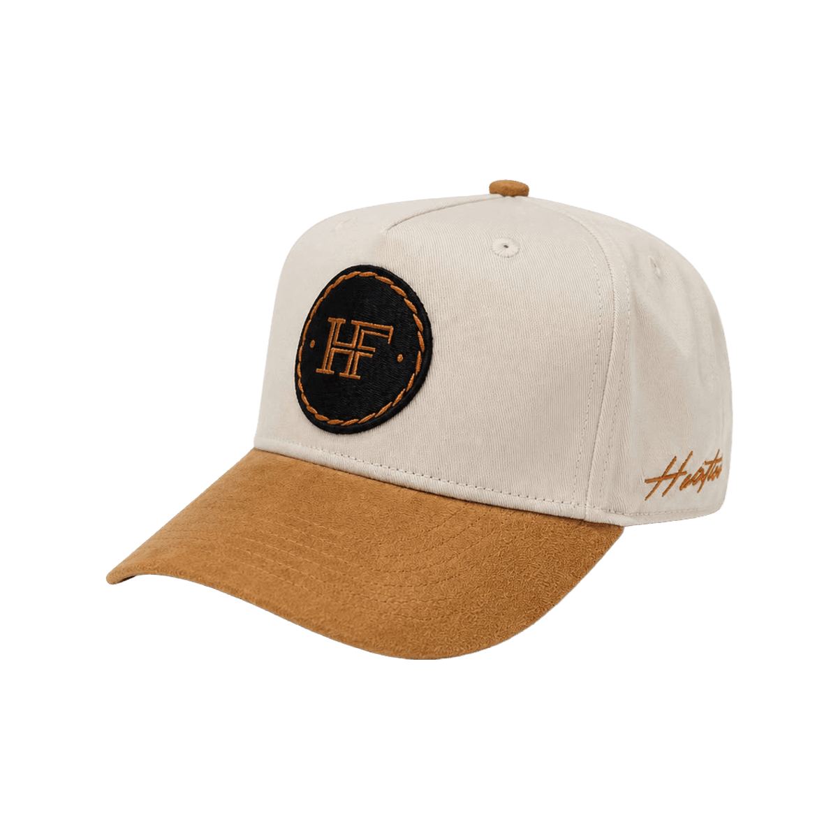 habfat HF Patch Cap in cream and tan